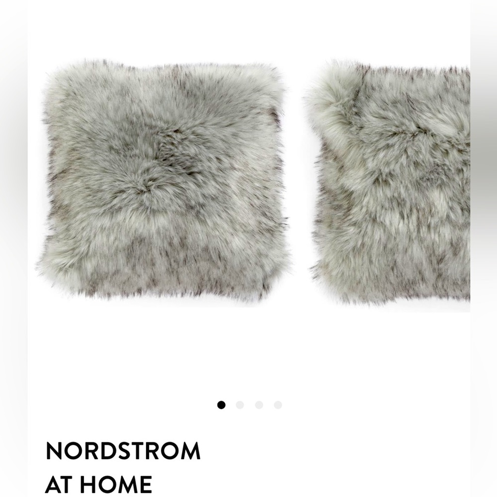 Faux fur pillows